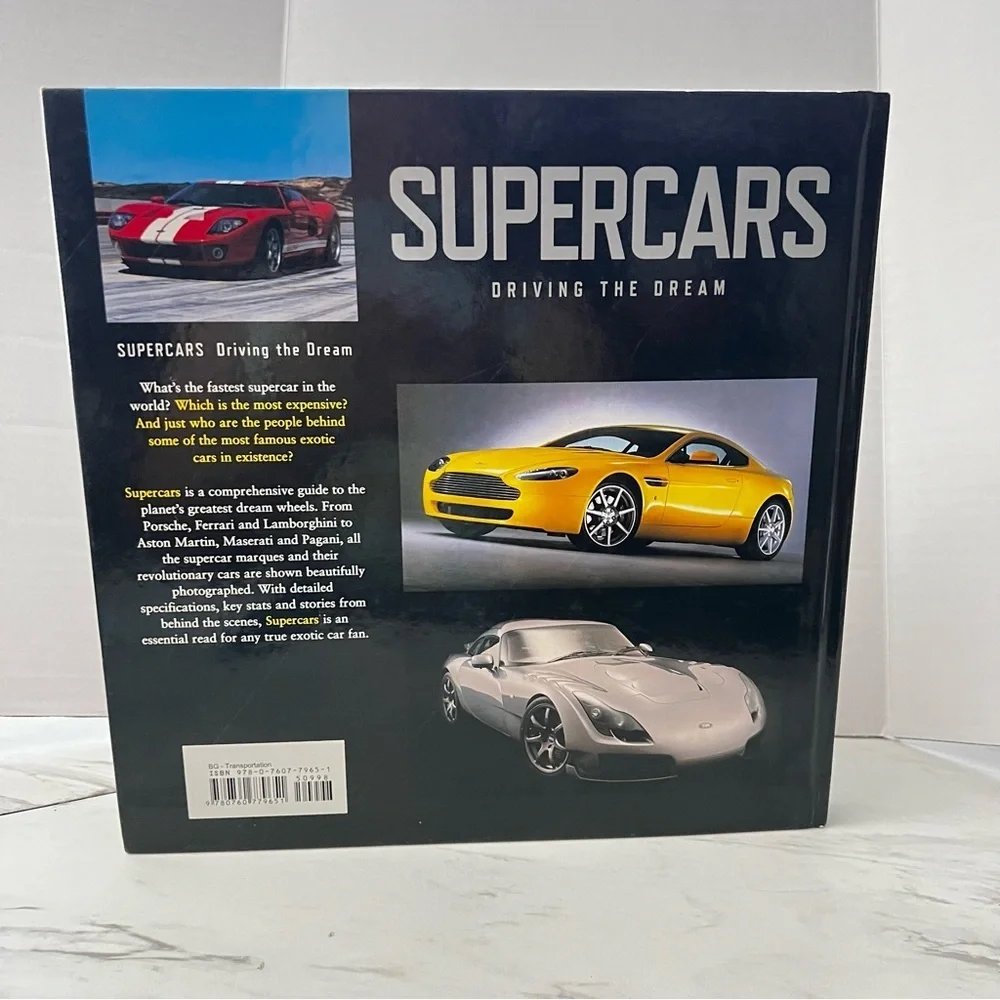 Supercars Driving The Dream By Adam Phillips Hard Cover Book